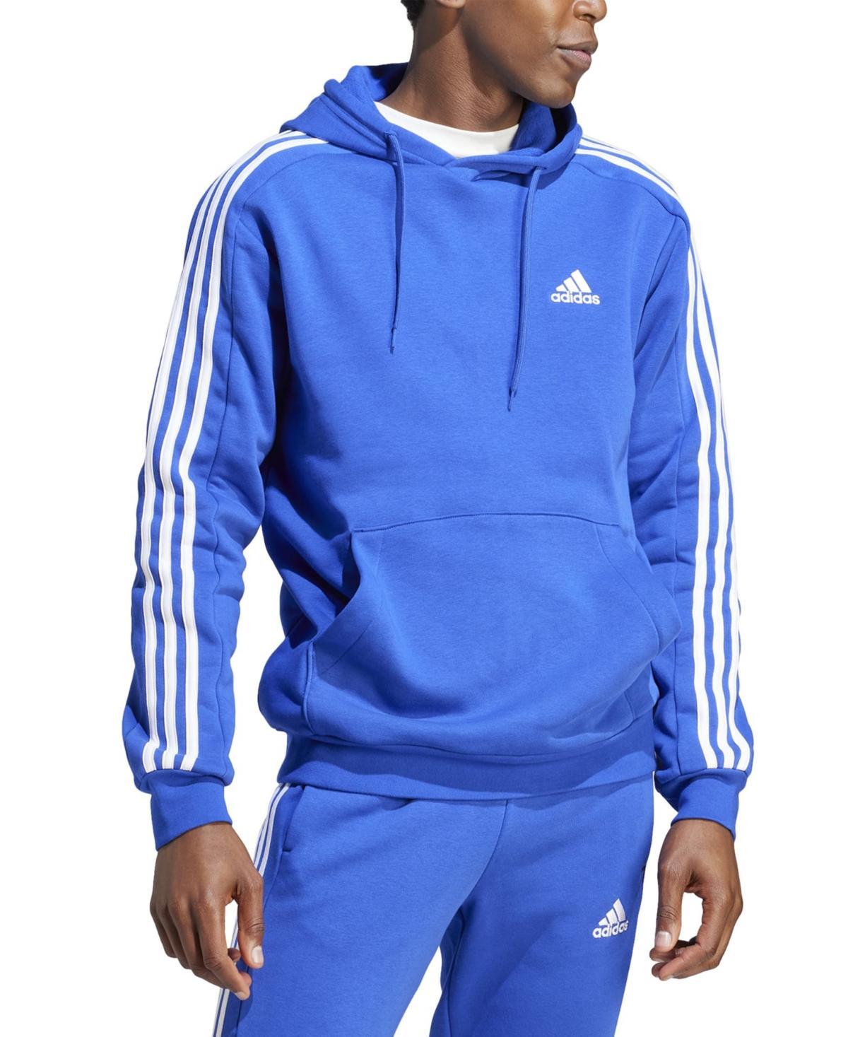 Mens adidas Essentials Fleece 3-Stripes Hoodie Product Image