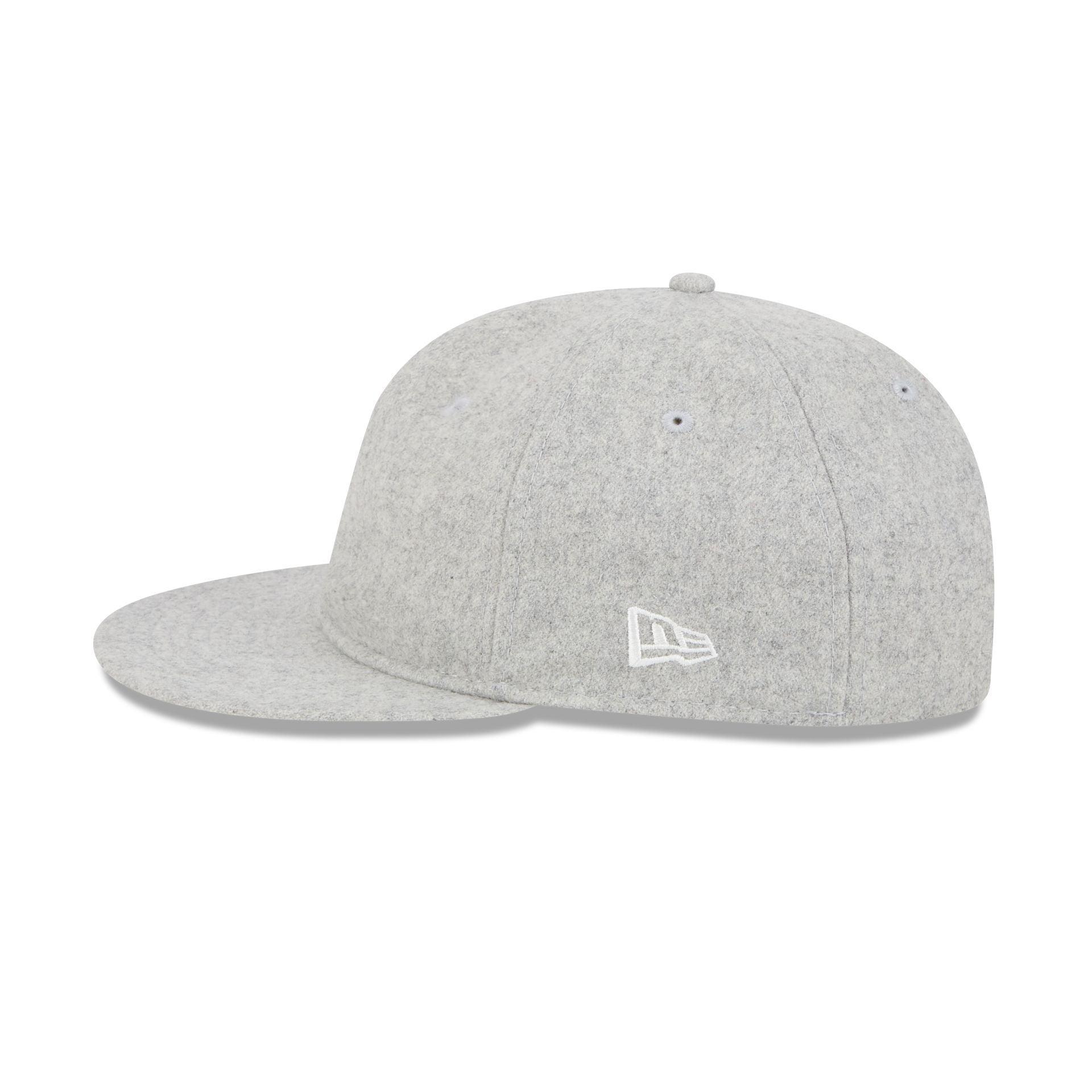 New Era Cap Heather Gray Melton Wool Retro Crown 9FIFTY Adjustable Hat Male Product Image