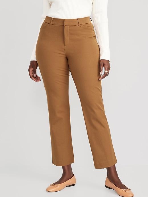 High-Waisted Pixie Straight Pants Product Image