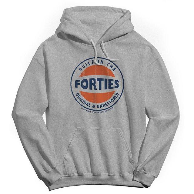 Mens Iconic Forties Fleece Graphic Hoodie Product Image