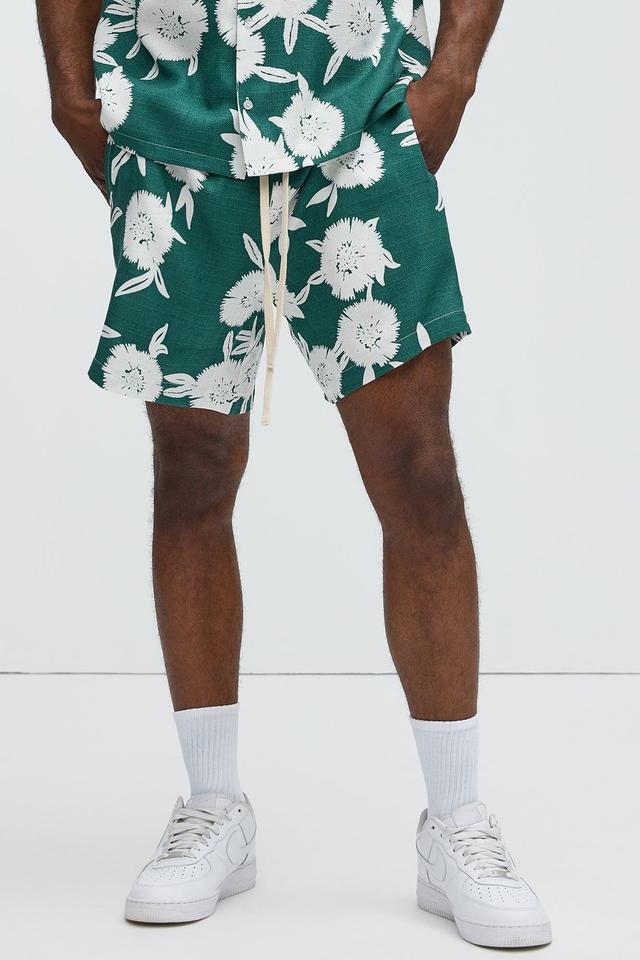 Dandelions Warm Up Shorts - Green/combo Product Image