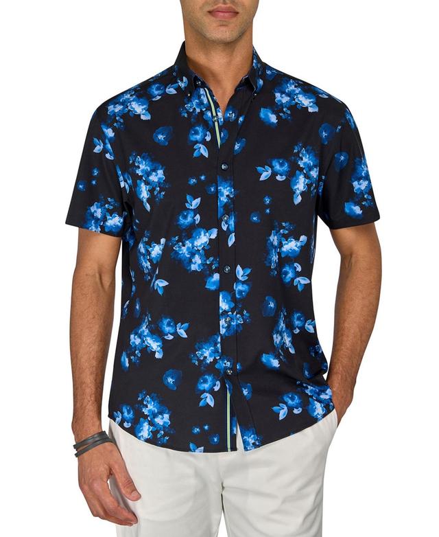 Society of Threads Mens Regular-Fit Non-Iron Performance Stretch Floral Button-Down Shirt Product Image