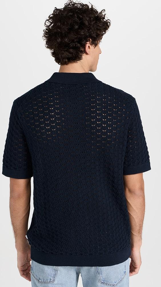 NN07 Manuel Open Knit Polo | Shopbop Product Image