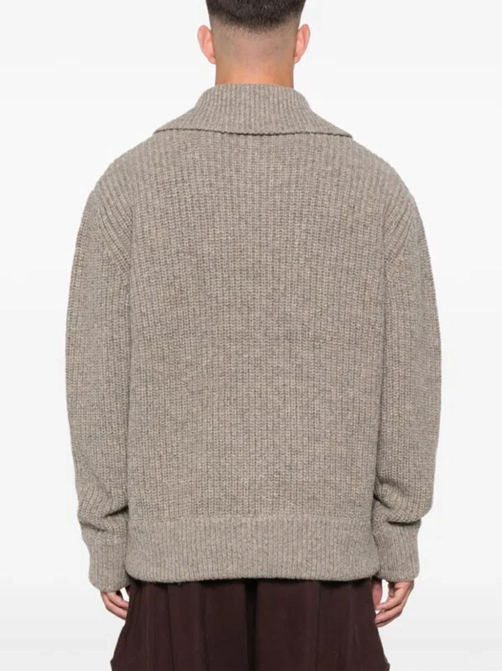 DRIES VAN NOTEN Sweaters In 813 Grey Melange Product Image