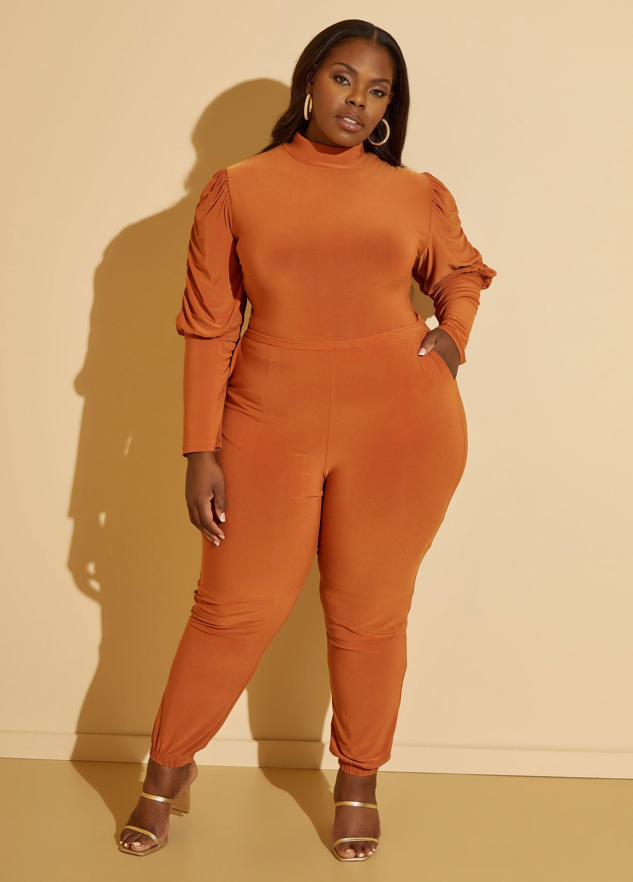 Ruched Joggers Jumpsuit Product Image