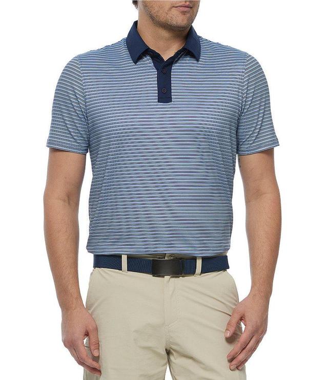 Flag and Anthem Farmingdale Mini-Stripe Short Sleeve Performance Polo Shirt Product Image