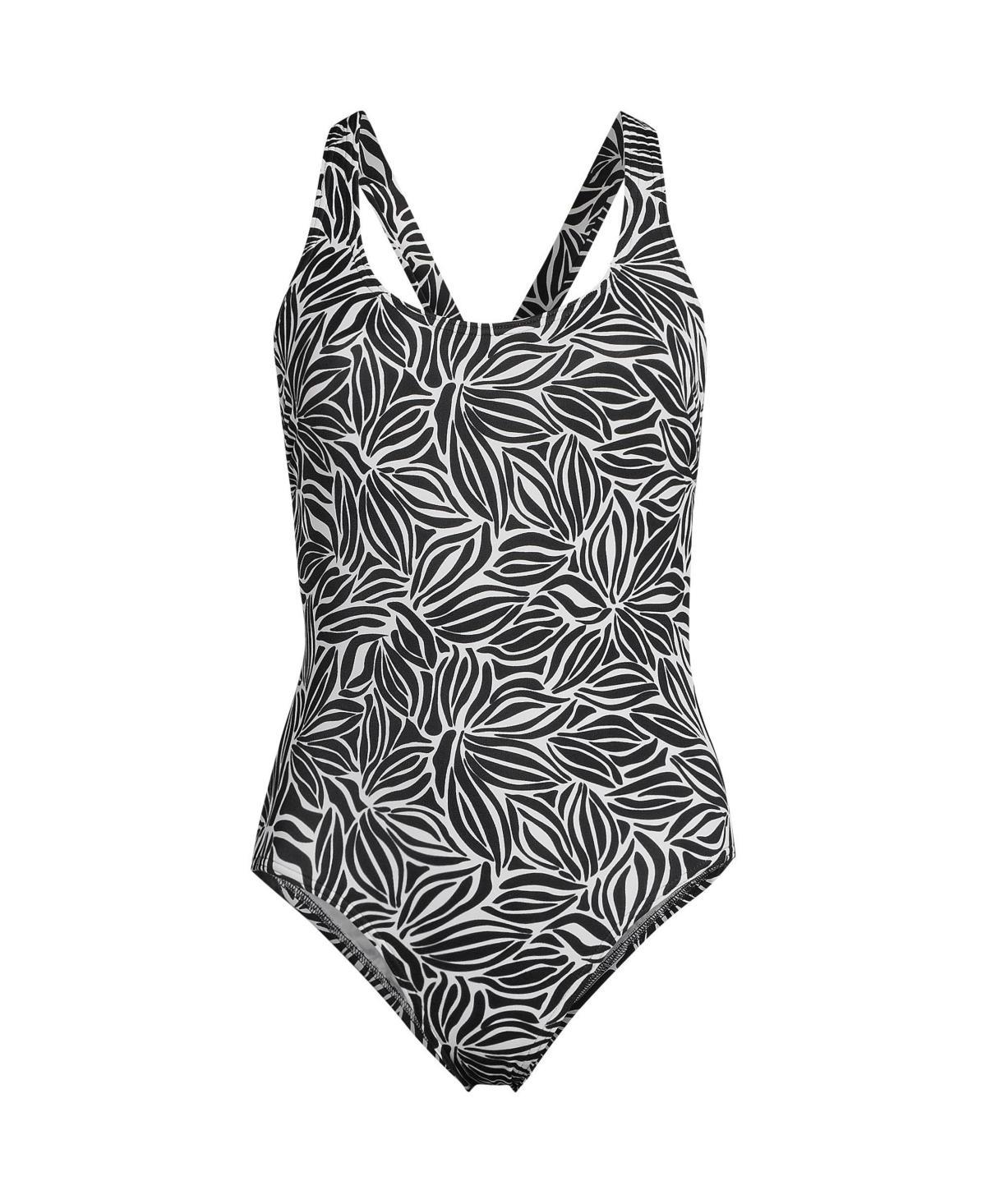 Women's Chlorine Resistant X-Back High Leg Soft Cup Tugless Sporty One Piece Swimsuit Product Image