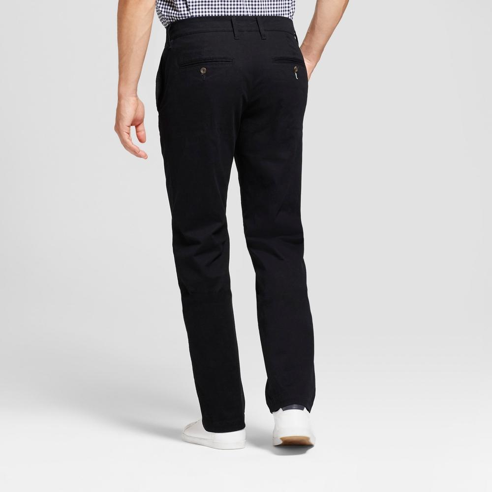 Mens Every Wear Straight Fit Chino Pants - Goodfellow & Co Black 36x30 Product Image