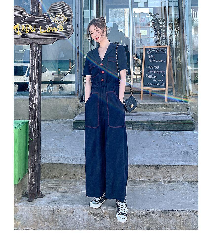 Cargo Wide Leg Jumpsuit Product Image