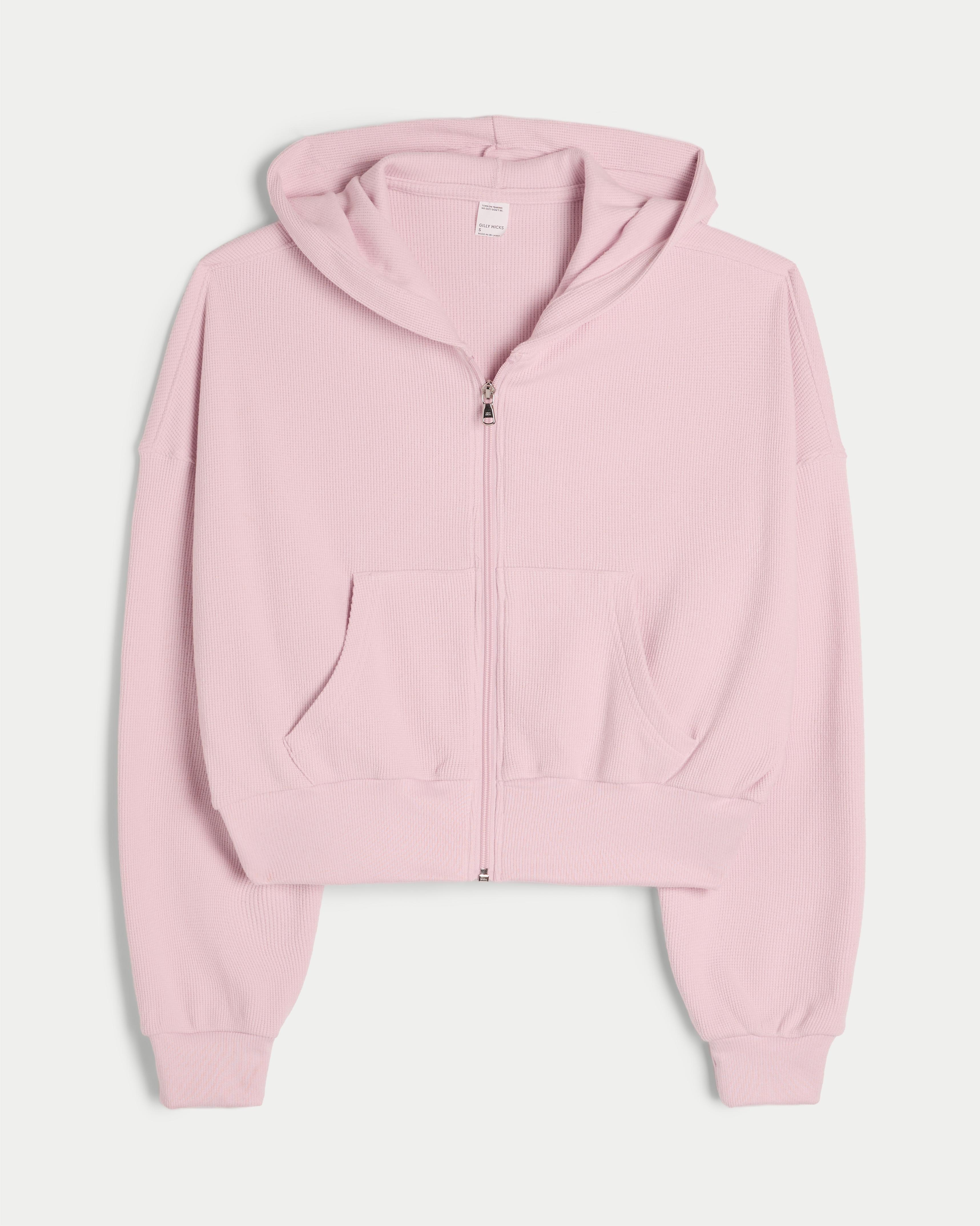 Gilly Hicks Cozy Waffle Zip-Up Hoodie Product Image