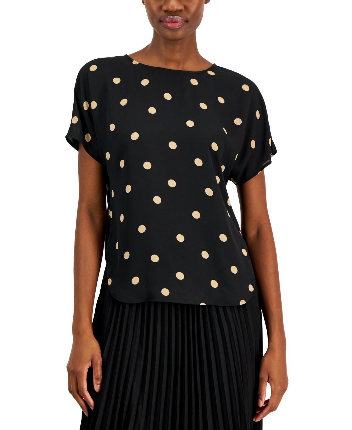 Anne Klein Polka Dot Blouse Product Image