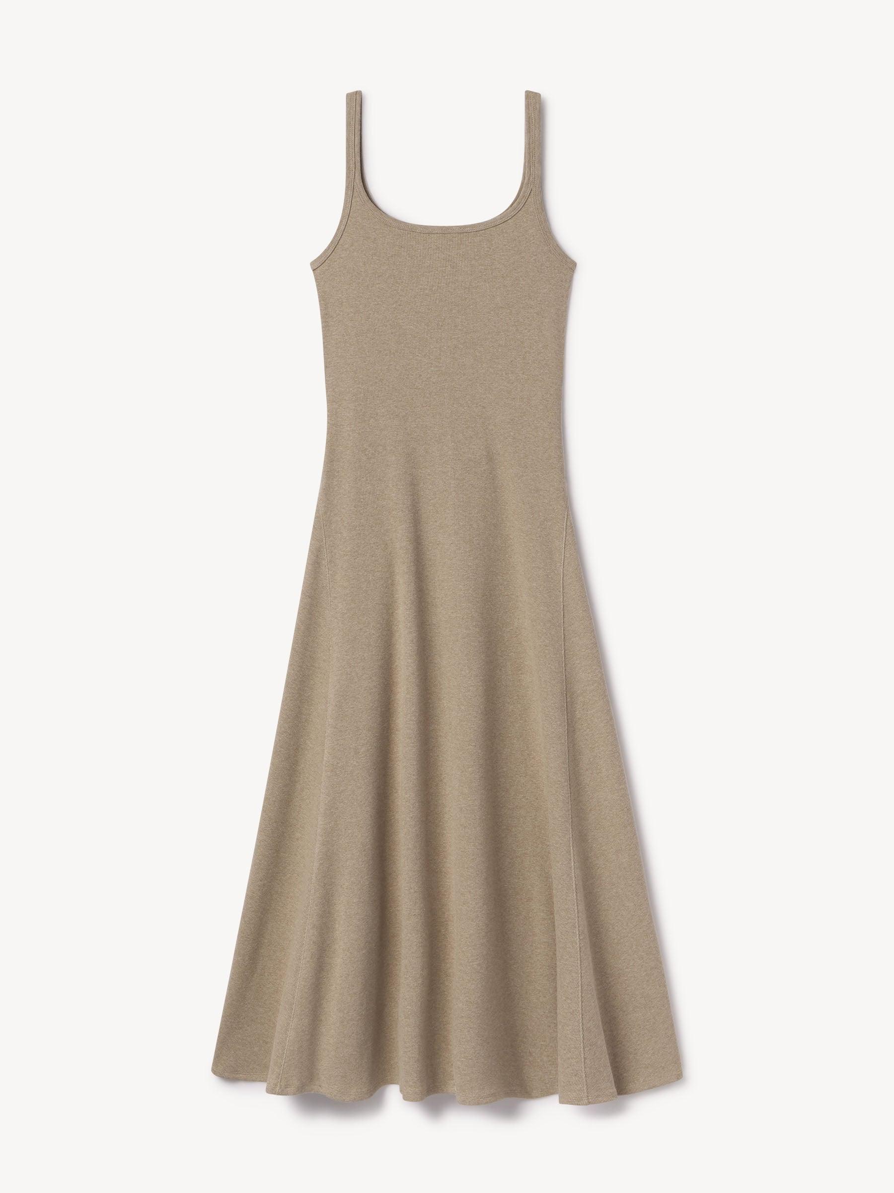 Marled Bluff Surplus Rib Scoop Neck Tank Dress Product Image