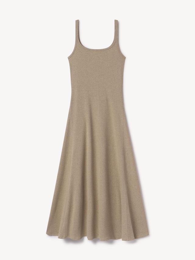 Marled Bluff Surplus Rib Scoop Neck Tank Dress Product Image