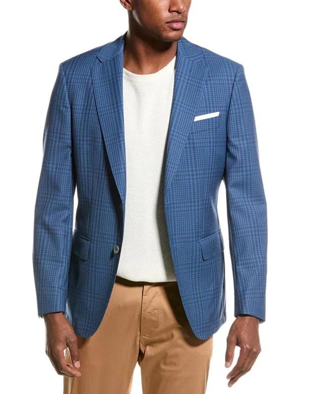 HUGO BOSS Boss  Hutson Slim Fit Wool Suit Jacket In Blue Product Image