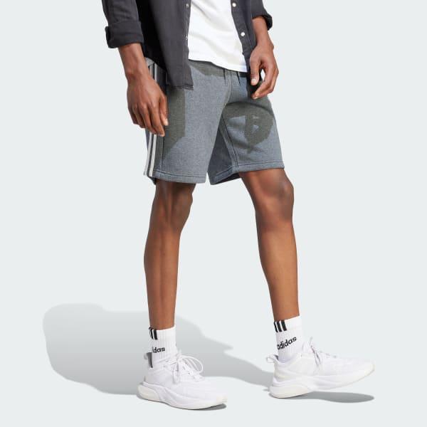 Essentials Fleece 3-Stripes Shorts Product Image