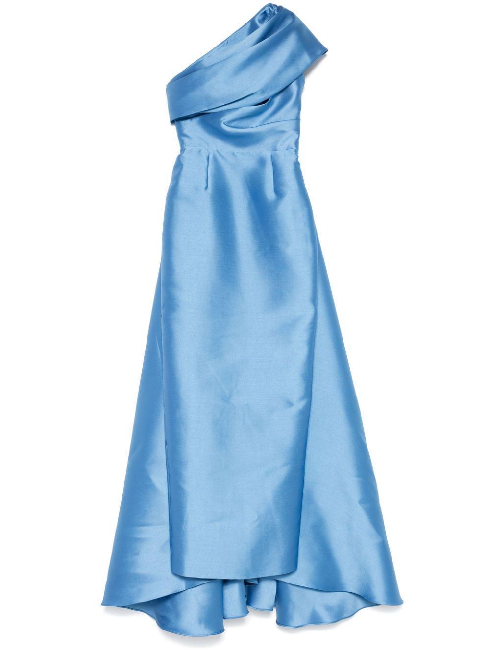 SOLACE LONDON Alba Gown In Blue Product Image