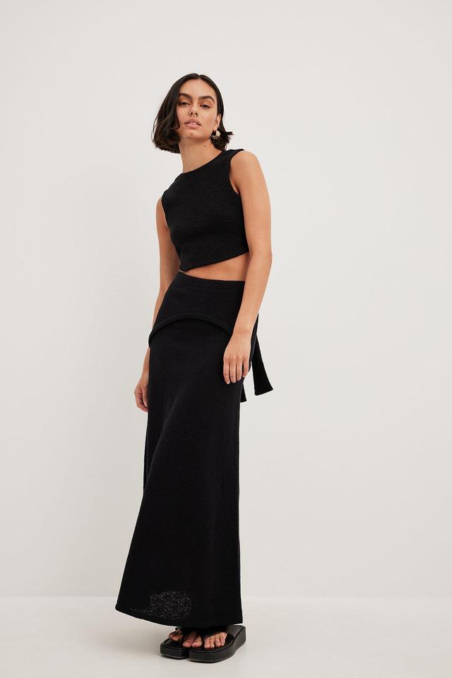 Knitted Flowy Maxi Skirt Product Image