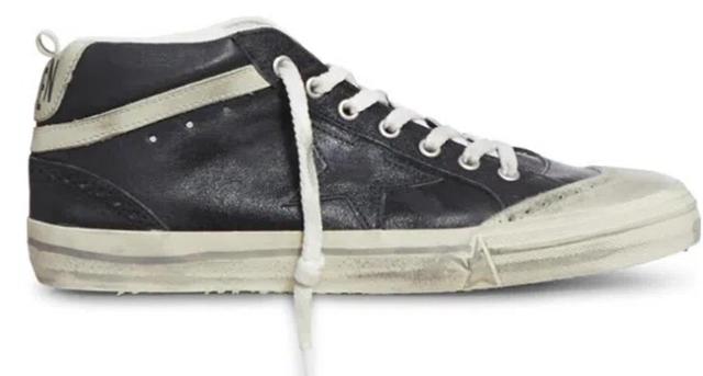 GOLDEN GOOSE Versatile Men's Sneaker With Durable Rubber Sole In Black/ice Product Image