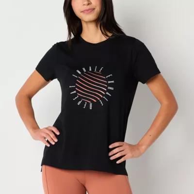 Xersion Womens Crew Neck Short Sleeve Graphic T-Shirt Product Image