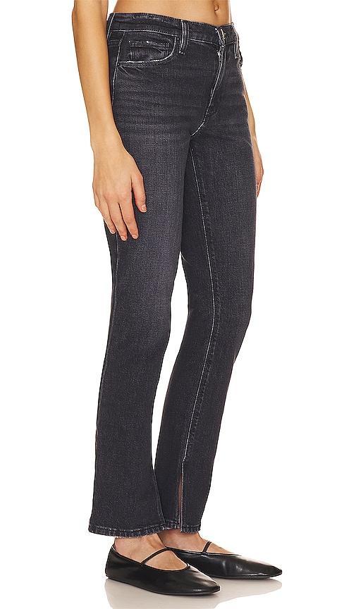 Hudson Jeans Nico Mid-Rise Straight (Inseam Slit) Star (Black Star) Women's Jeans Product Image