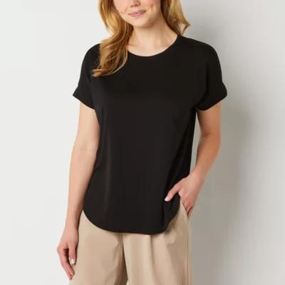 Stylus Womens Crew Neck Short Sleeve T-Shirt Product Image