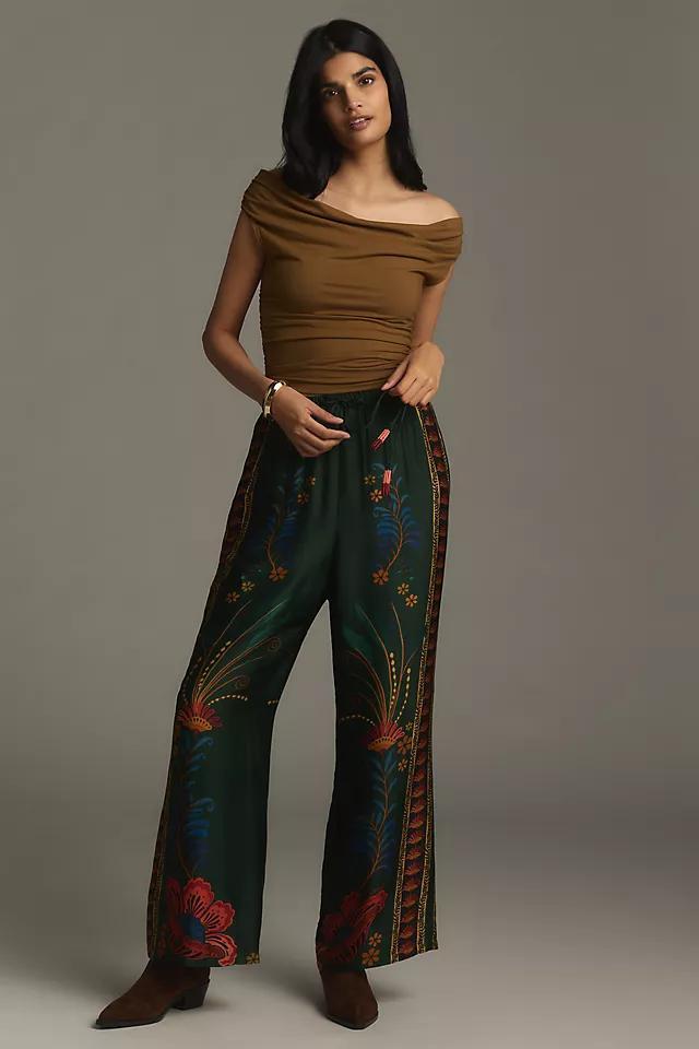 Farm Rio x Anthropologie Satin Drawstring Pants Product Image