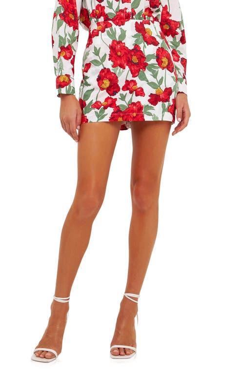 Endless Rose Floral Cotton Mini Skort Product Image