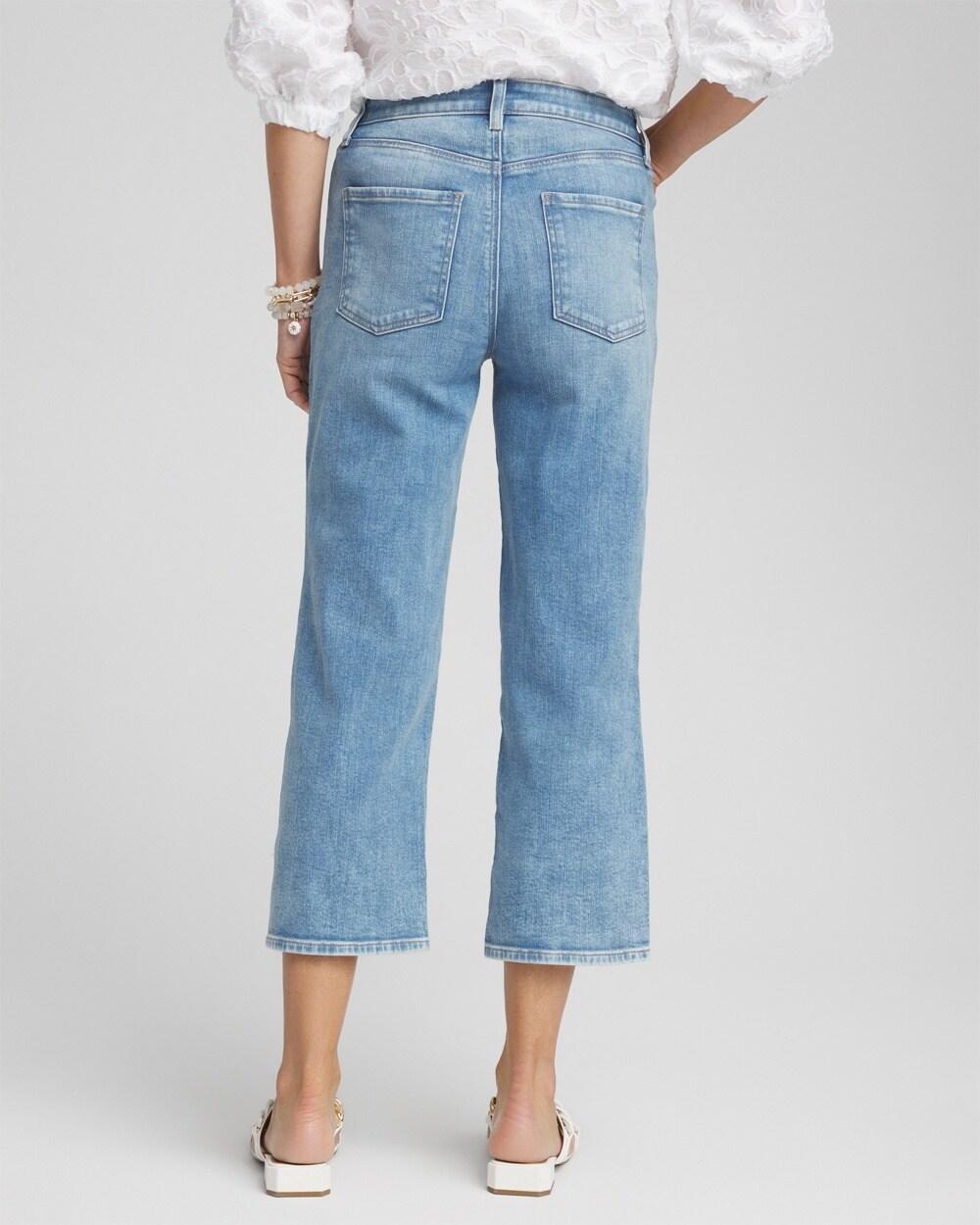 High Rise Straight Cropped Denim Product Image