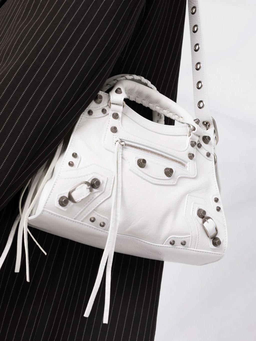 BALENCIAGA Neo Cagole Xs Tote Bag In White Product Image