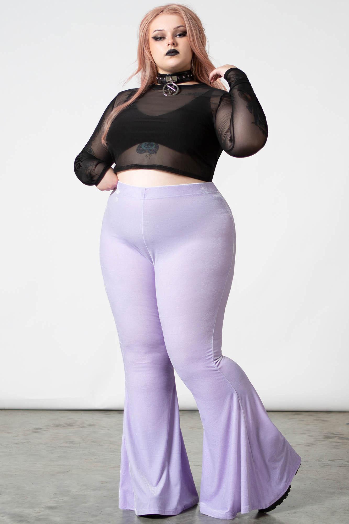 Moondance Bell Bottoms [PASTEL LILAC] [PLUS] Female Product Image