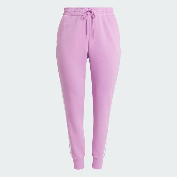 Essentials 3-Stripes Fleece Pants (Plus Size) Product Image