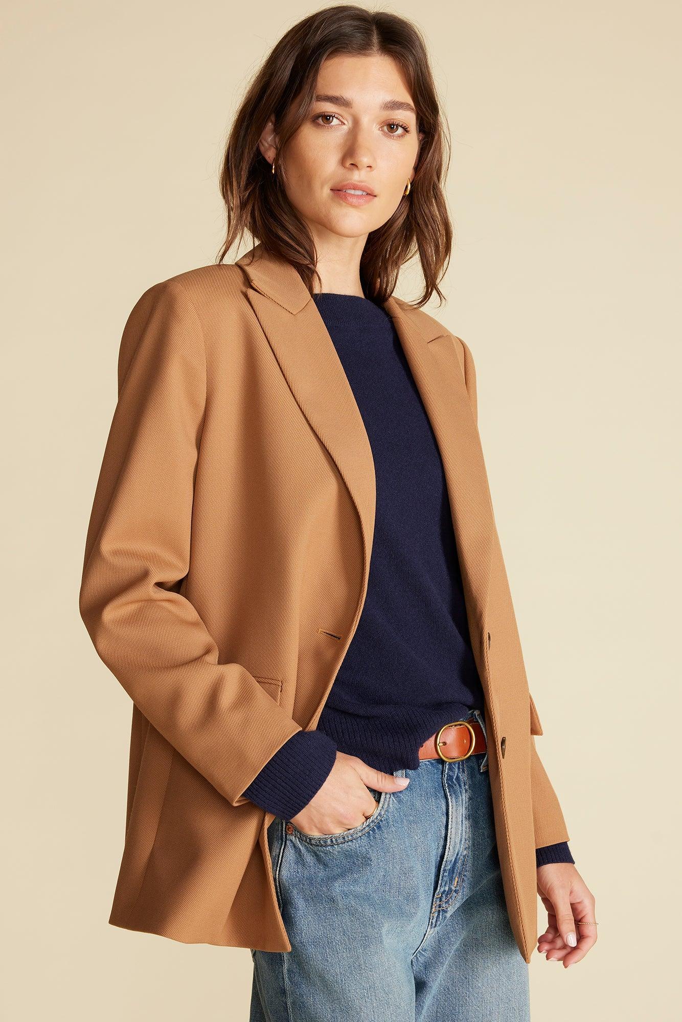 Alix Boyfriend Blazer - Camel Product Image