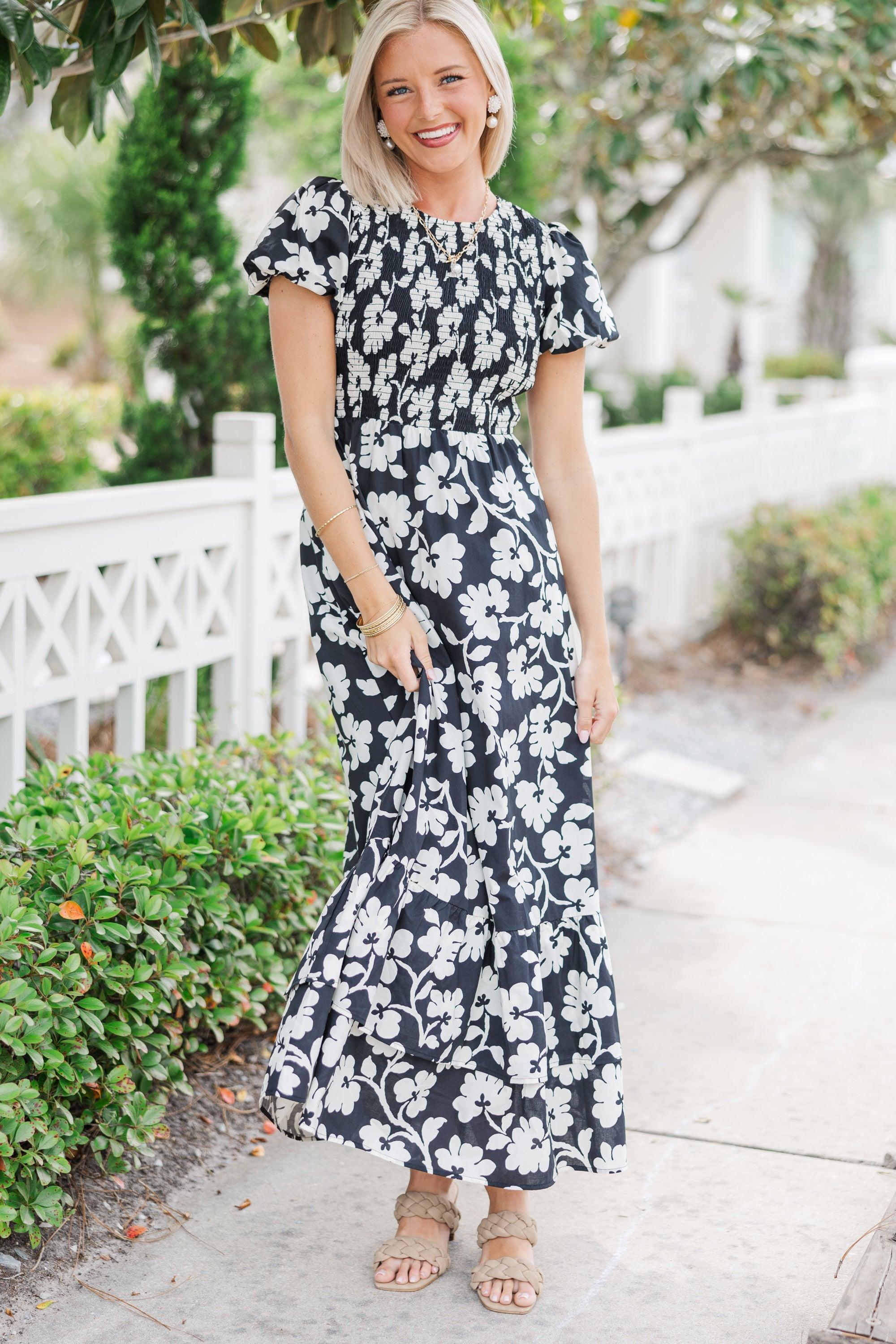 Make The Right Choice Black Floral Maxi Dress Female Product Image