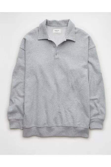 AE Washed Fleece Polo Sweatshirt Women's Product Image