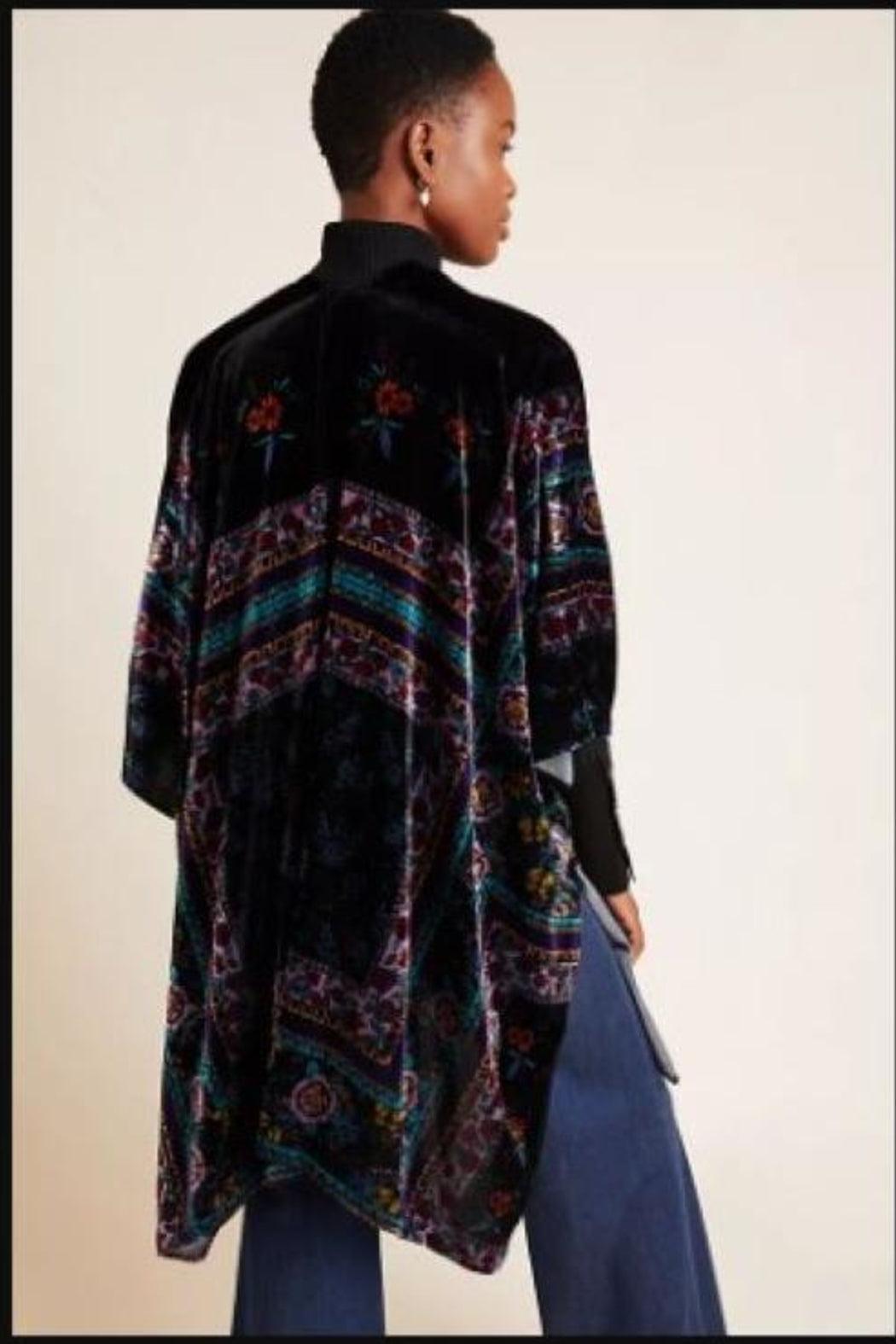 Titania Burnout Velvet Kimono Product Image