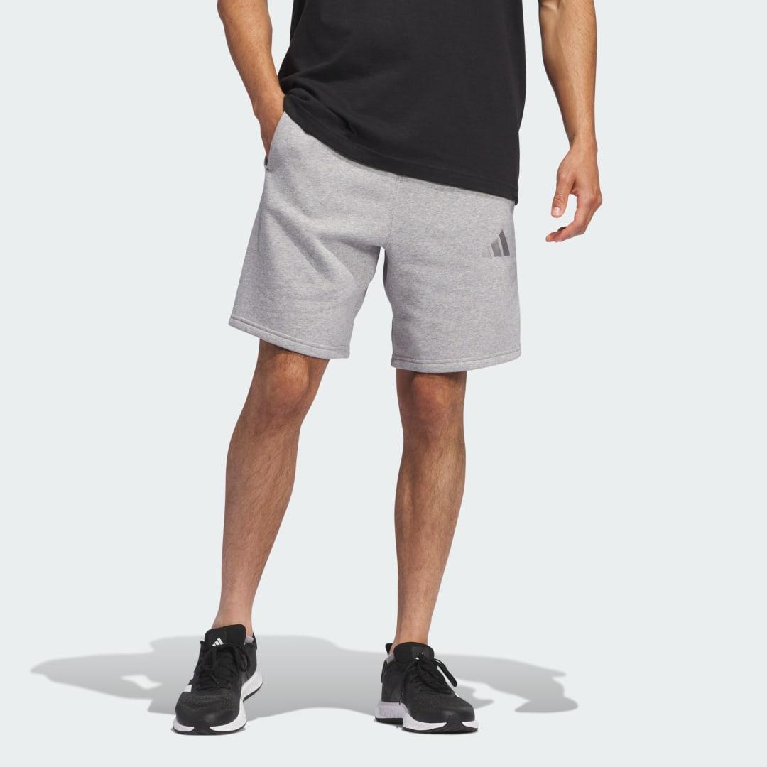 adidas ALL SZN Fleece Shorts Black M Mens Product Image