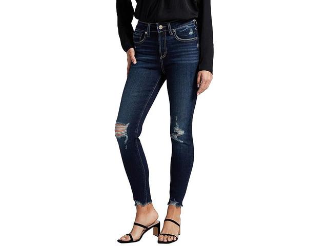 Silver Jeans Co. Avery High-Rise Skinny Jeans L94116EAE439 (Dark Indigo Wash) Women's Jeans Product Image