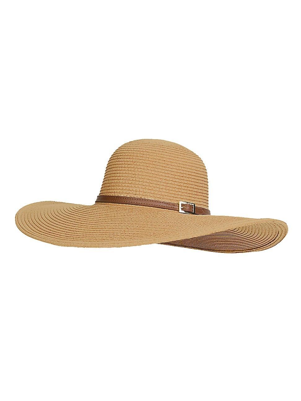 Womens Belted Wide-Brim Sun Hat product image