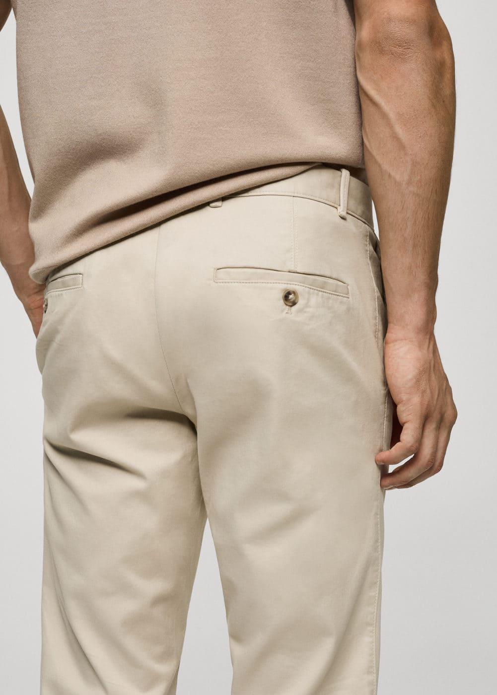 MANGO MAN - Slim fit serge chino trousers beigeMen Product Image