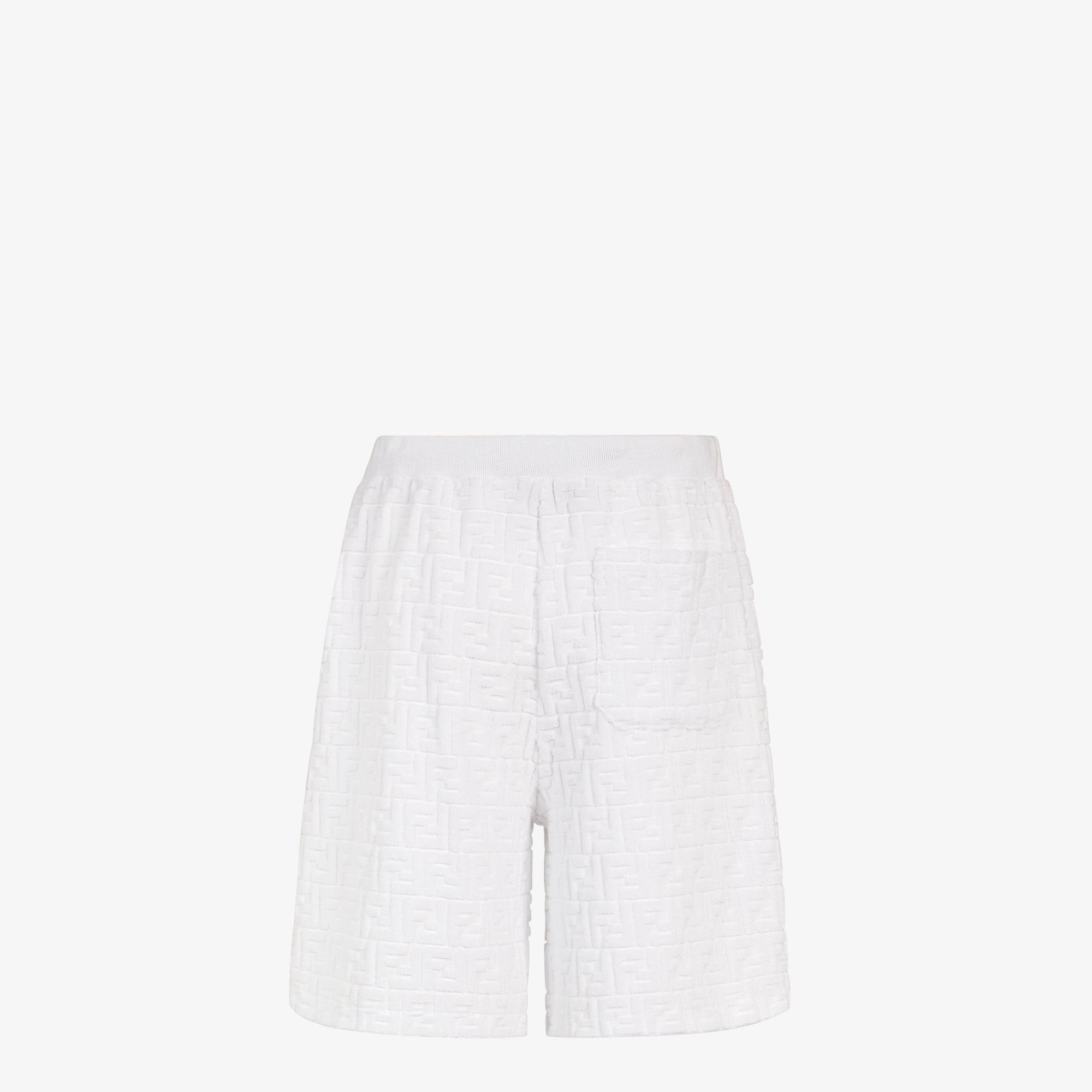 BermudasWhite FF terry shorts Product Image