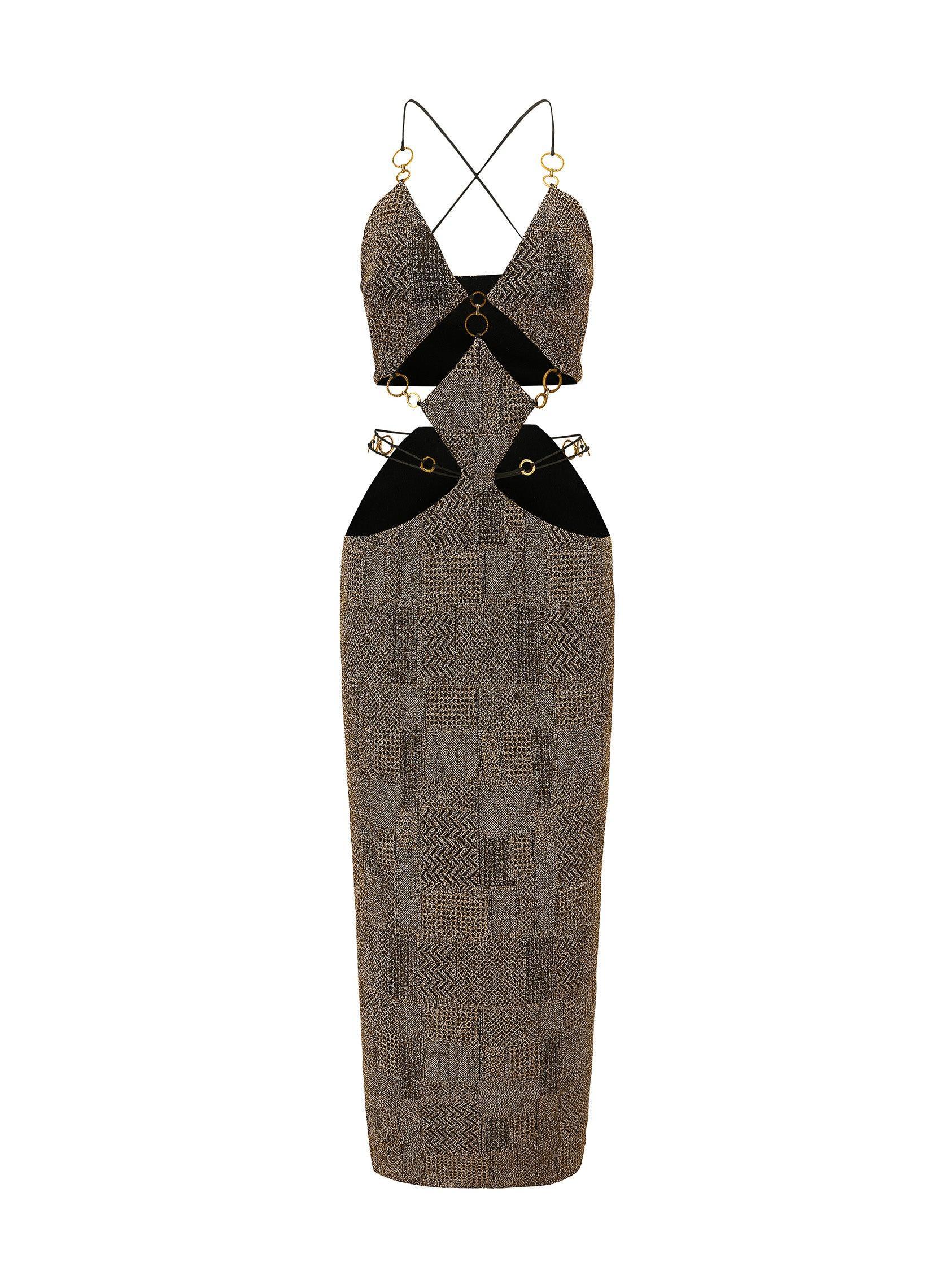 Omaira Dress (Gold) Product Image