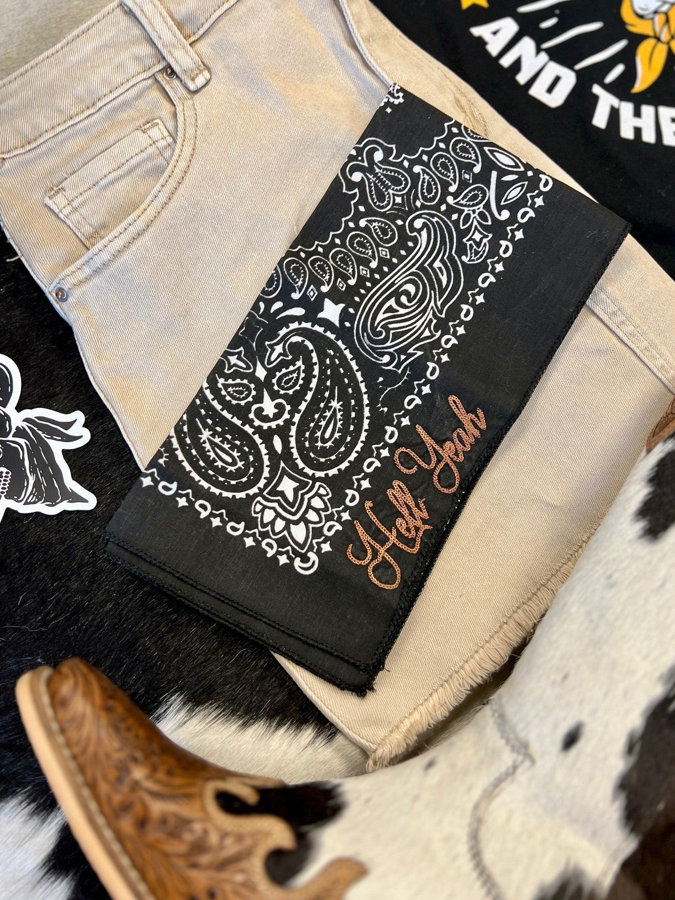 Hell Yeah Embroidered Bandana Product Image