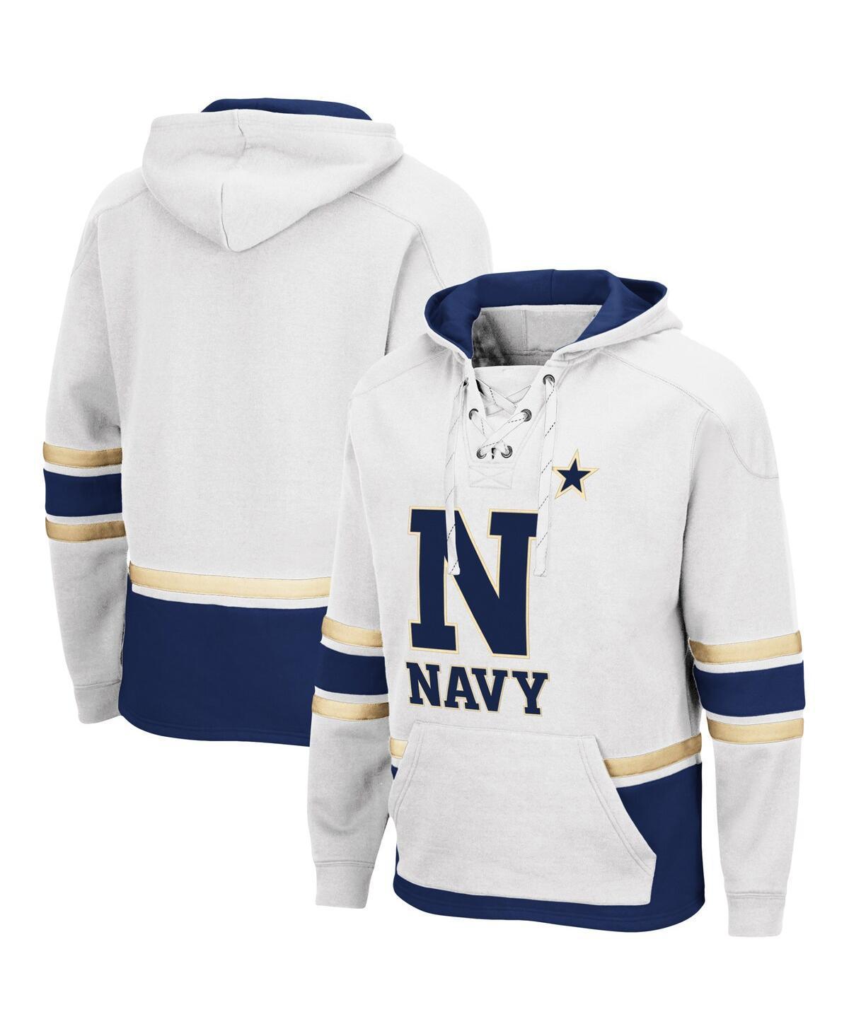 Mens Colosseum Navy Midshipmen Lace Up 3.0 Pullover Hoodie Product Image