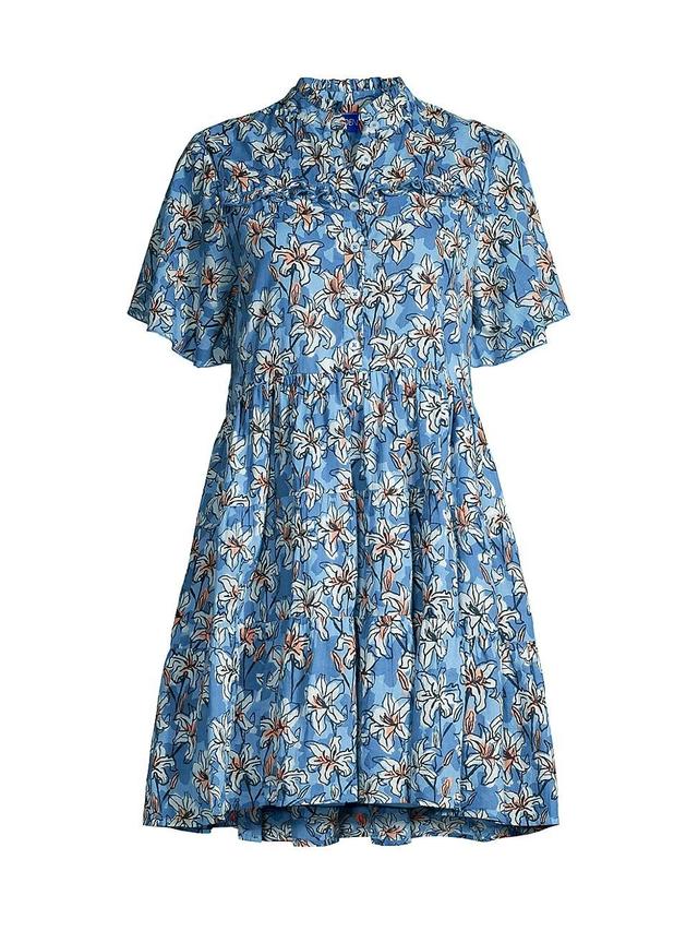 Womens Vibeka Floral Cotton Mini Shirtdress Product Image