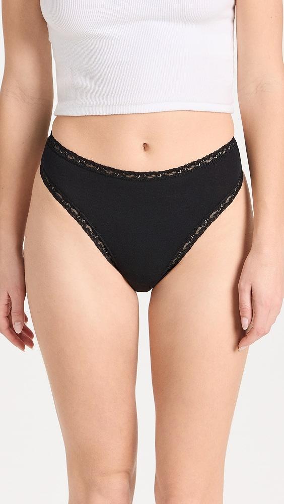 Stripe & Stare High Waisted Thong Four Pack | Shopbop Product Image