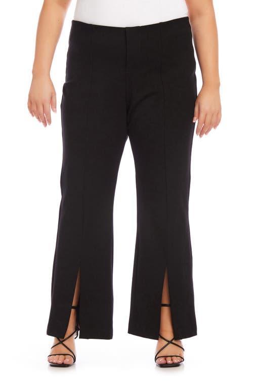 Karen Kane Front Slit Stretch Twill Bootcut Pants Product Image