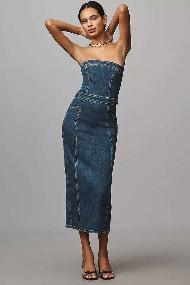 Good American Denim Tube Midi Dress Product Image