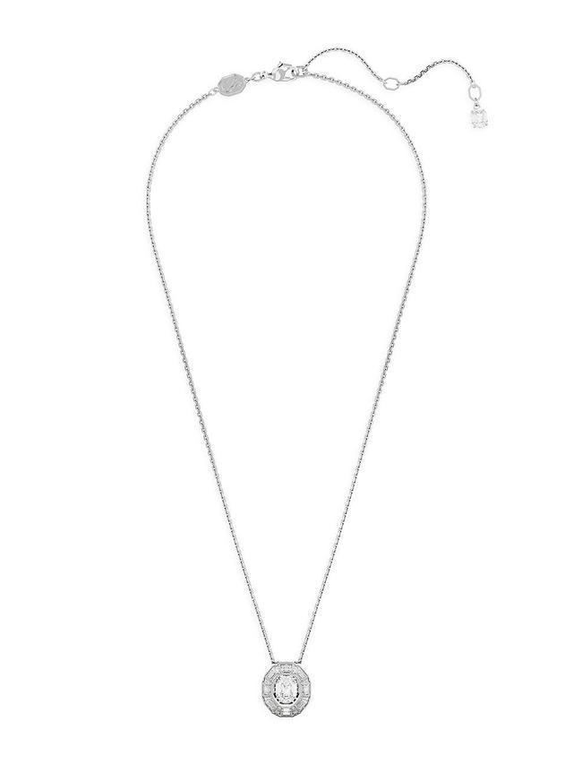 Swarovski Mesmera Mixed Cut Octagon Pendant Necklace in Rhodium Plated, 15.75-18.5 Product Image