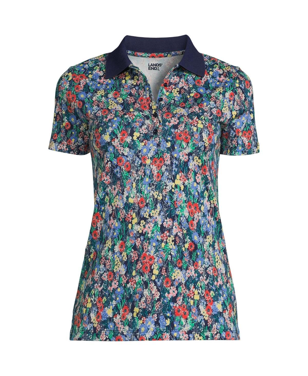 Womens Lands End Supima Cotton Polo Shirt Product Image