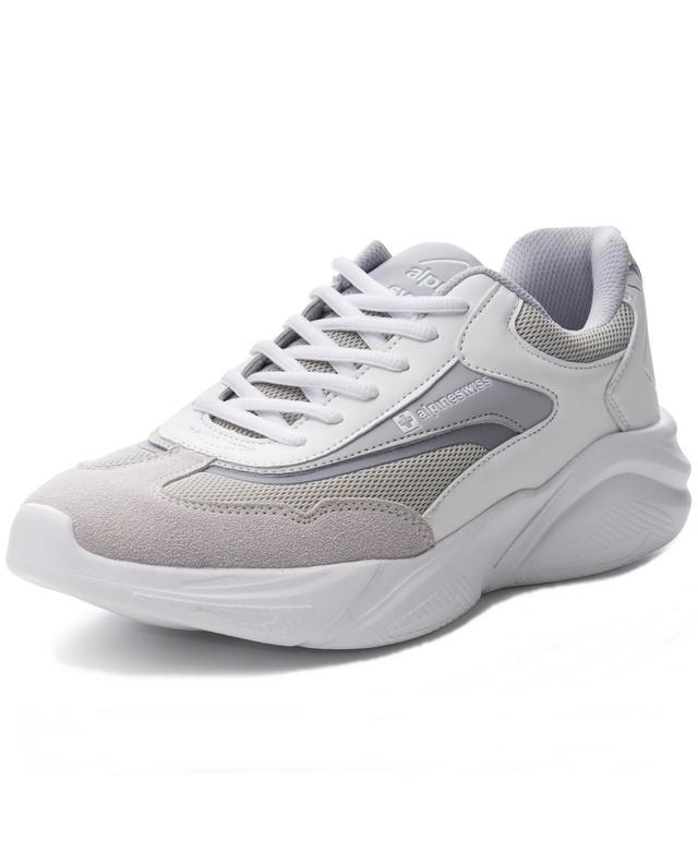 Alpine Swiss Stuart Mens Chunky Sneakers Retro Platform Dad Tennis Shoes Product Image